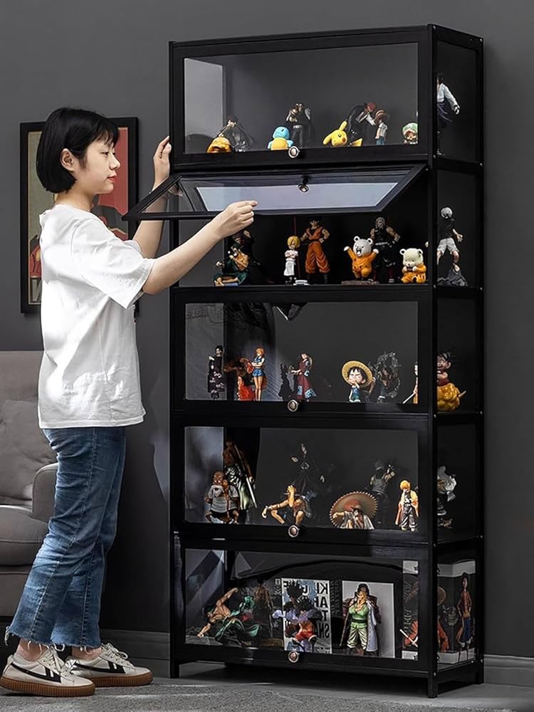 ディスプレイ　ラック　ケース　フィギュア Amazon｜フィギュアラック 大容量 HD透明 フィギュアケース